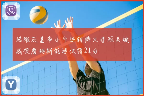 诺维茨基率小牛逆转热火夺冠关键战役詹姆斯低迷仅得21分